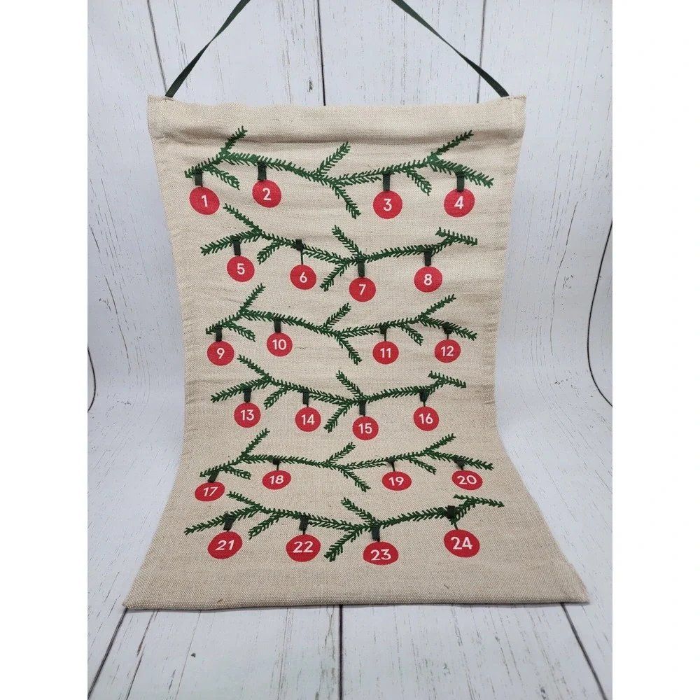 IKEA VINTERFINT Hanging Christmas‎ Advent Calendar 24 Loops (005.608.88) NEW